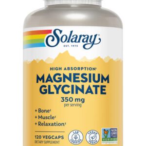 Solaray Magnesium Glycinate 350mg 120VCAPS